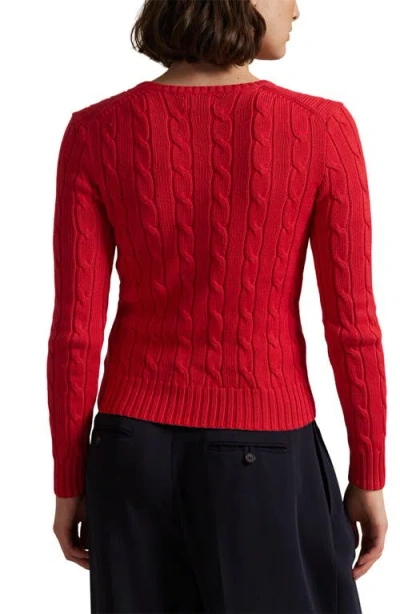 Polo Ralph Lauren Pullover Mit Zopfmuster In Red