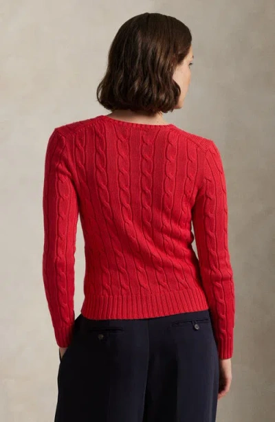 Polo Ralph Lauren Pullover Mit Zopfmuster In Red