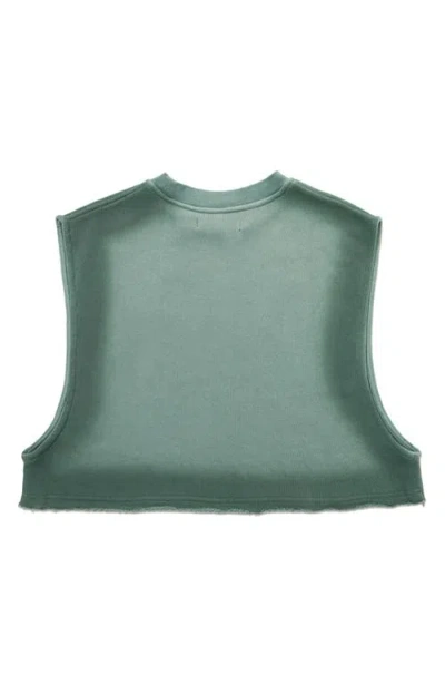 Honor The Gift Spray Crop Muscle Top In Green