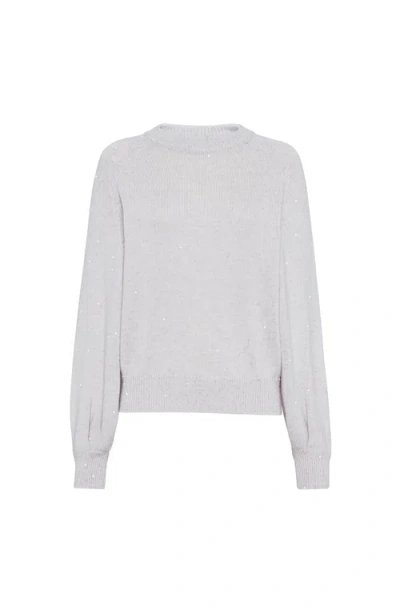 Brunello Cucinelli Cashmere And Silk Diamond Yarn Sweater