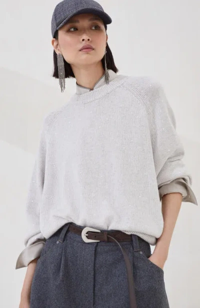 Brunello Cucinelli Cashmere And Silk Diamond Yarn Sweater