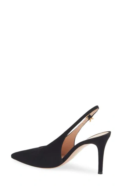 Gianvito Rossi Robbie 55 Patent Leather Slingback Pumps