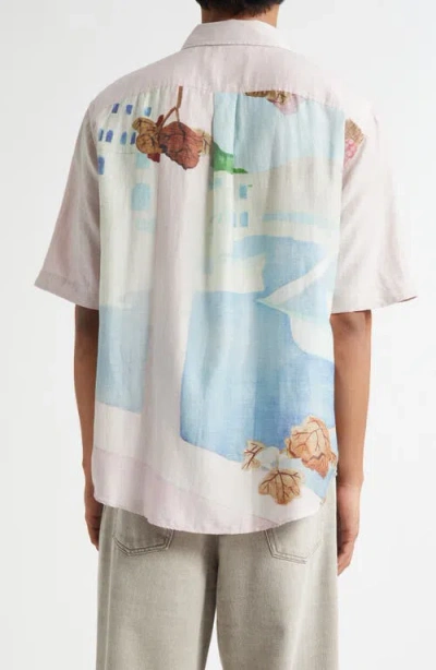 Our Legacy Printed Short Sleeve Lightweight Fabric Shirt In Multi