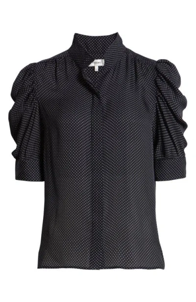 Frame The Gillian Puff Sleeve Silk Blouse