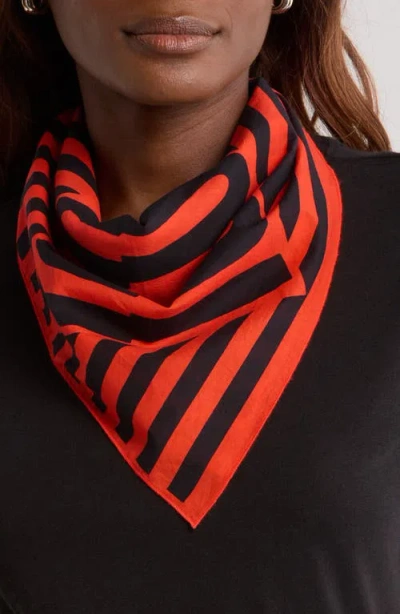 Clare V . Stripe Cotton Bandana