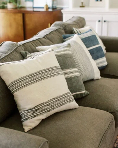 Creative Women Aden Throw Pillow Cover In Gray