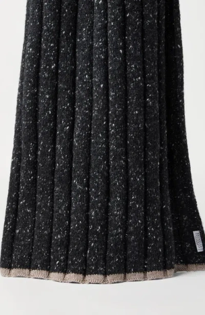 Brunello Cucinelli Cashmere Flecked Rib-knit Scarf