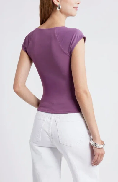Open Edit Cap Sleeve Top