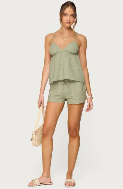 Edikted Talula Eyelet Babydoll Camisole