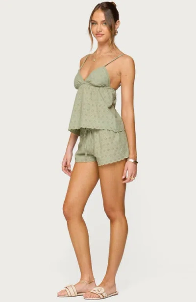 Edikted Talula Eyelet Babydoll Camisole