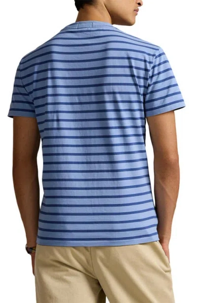 Polo Ralph Lauren Men's Classic-fit Striped Cotton Jersey T-shirt In Blue