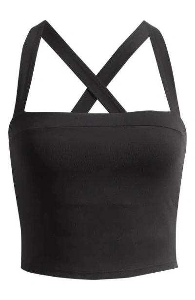 Pacsun Square Neck Tank In Black