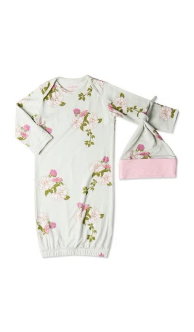Everly Grey Adaline During & After 5-piece Maternity/nursing Sleep Set For Mom & Baby In White