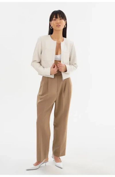 Lamarque Linette | Leather Jacket In White