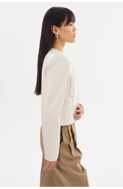 Lamarque Linette | Leather Jacket In White
