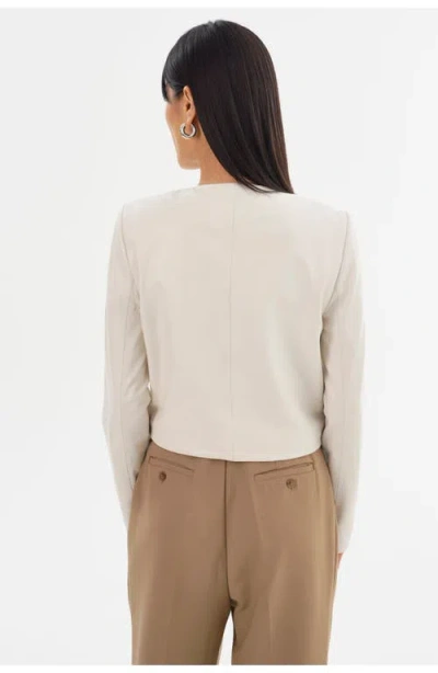 Lamarque Linette | Leather Jacket In White