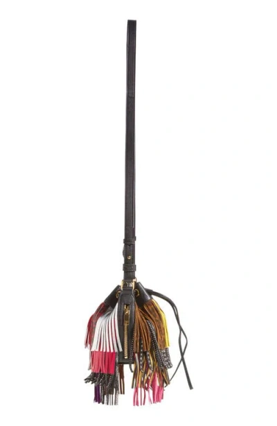 Saint Laurent 'emmanuelle' Suede Fringe Bucket Bag