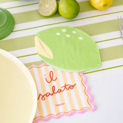 Jollity & Co . Le Dinner Lime Cocktail Napkins