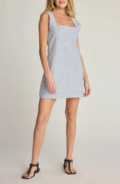 Sunday Ritual Square Neck Linen Blend Mini Sundress