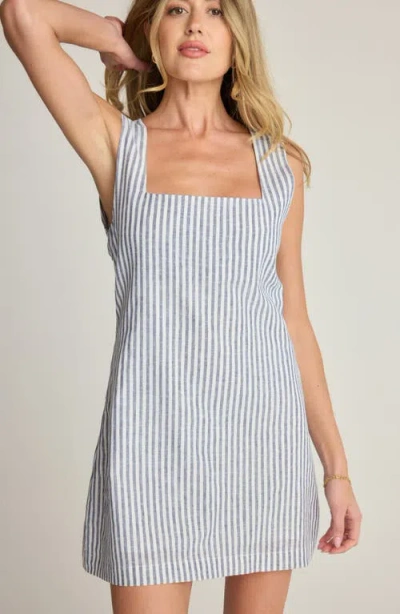 Sunday Ritual Square Neck Linen Blend Mini Sundress