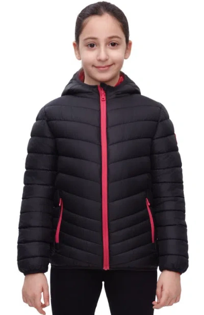 Rokka&rolla Kids' Reversible Lightweight Jacket In Black