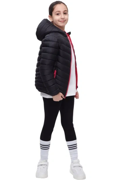 Rokka&rolla Kids' Reversible Lightweight Jacket In Black