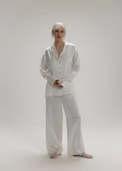 Alas Silk Wide Leg Pants