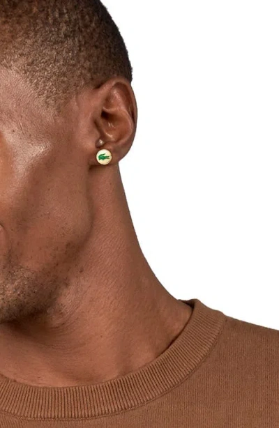 Lacoste Arthor Crocodile Stud Earrings