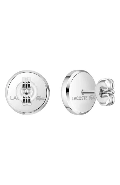 Lacoste Arthor Crocodile Stud Earrings