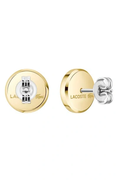 Lacoste Arthor Crocodile Stud Earrings