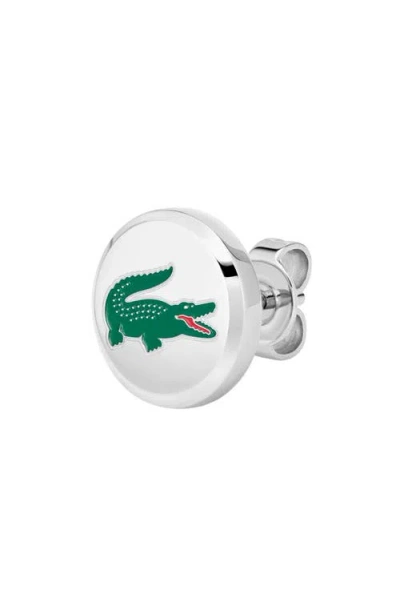 Lacoste Arthor Crocodile Stud Earrings