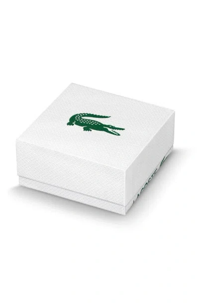 Lacoste Arthor Crocodile Stud Earrings