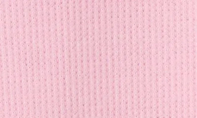 Pj Salvage Wish You Were Here Waffle Knit T-shirt In Pink