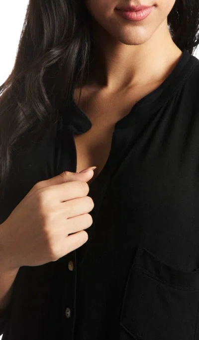 Everly Grey Maternity Juliana /nursing Dress In Black