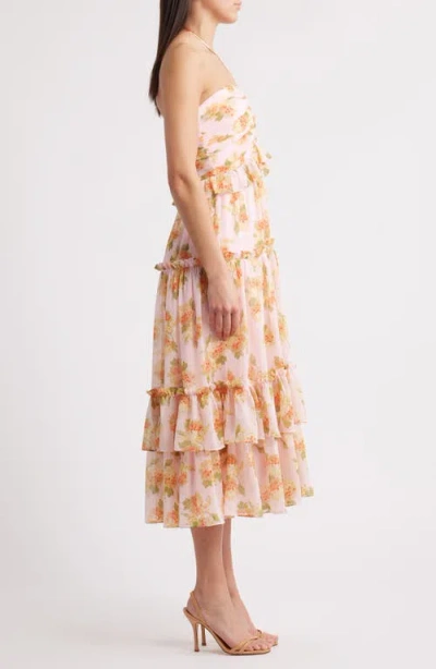 Likely Wilda Floral Tiered Dress In Multi