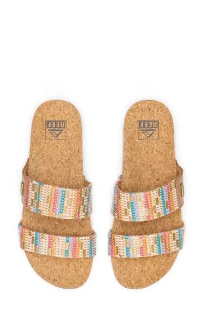 Reef Cushion Bounce Vista Slide Sandal In Neutral
