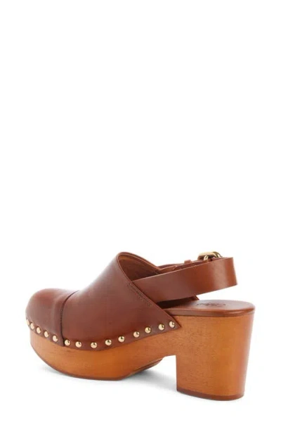 Chloé Jeannette Studded Leather Slingback Platform Clogs
