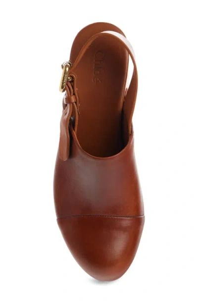 Chloé Jeannette Studded Leather Slingback Platform Clogs