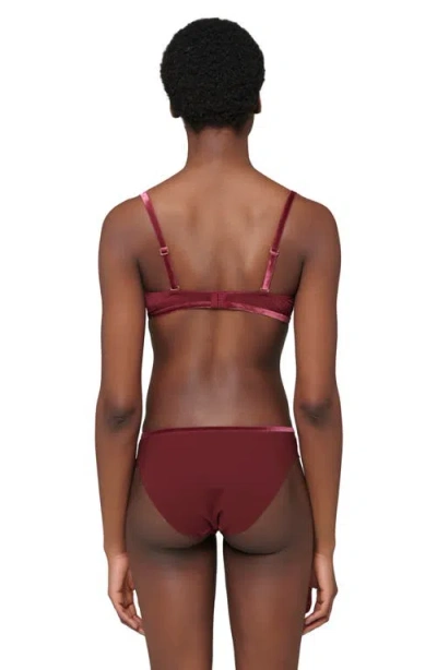 Simone Perele Karma Underwire Lace Demi Bra In Brown
