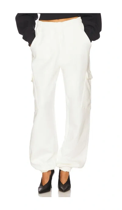 Lapointe Cotton Jogger In White