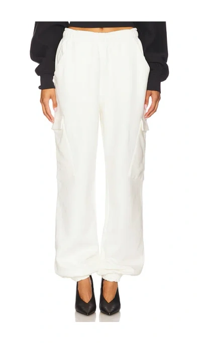 Lapointe Cotton Jogger In White