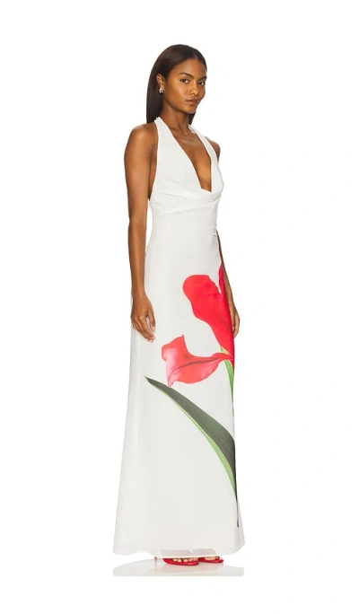 More To Come Shelby Halter Maxi Dress In White