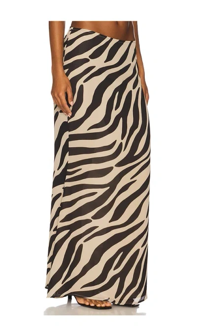 Superdown Nalani Maxi Skirt In Neutral
