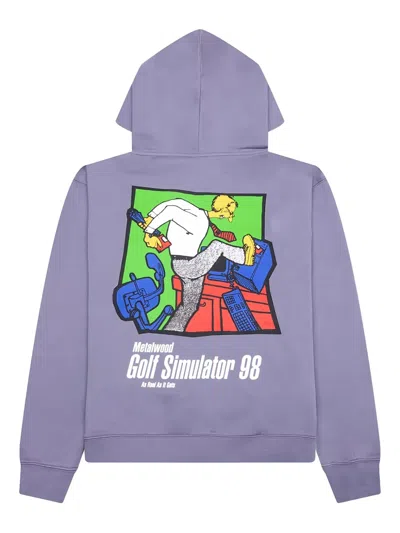 Metalwood Studio Simulator 98 Hoodie In Purple