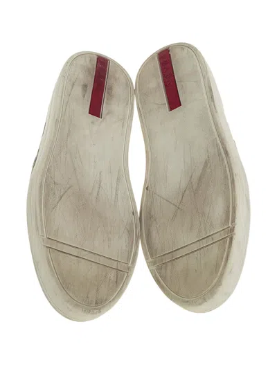 Pre-owned Prada Suede Slip-on Sneakers