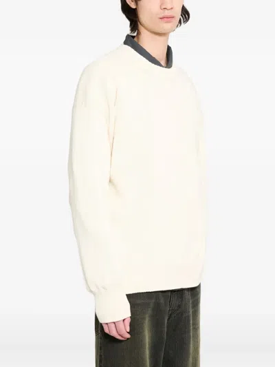 Mhl By Margaret Howell Crew-neck Cotton Sweater In White