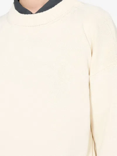 Mhl By Margaret Howell Crew-neck Cotton Sweater In White