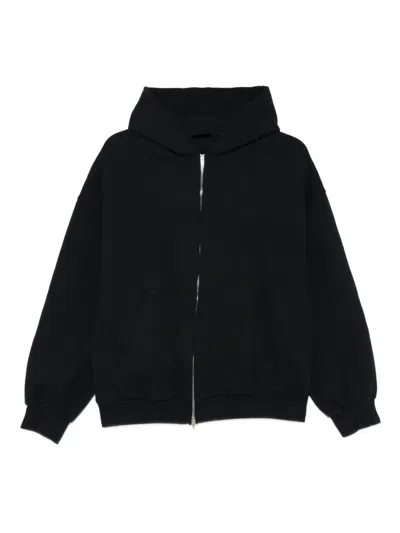 Balenciaga Zip-up Hoodie In Black