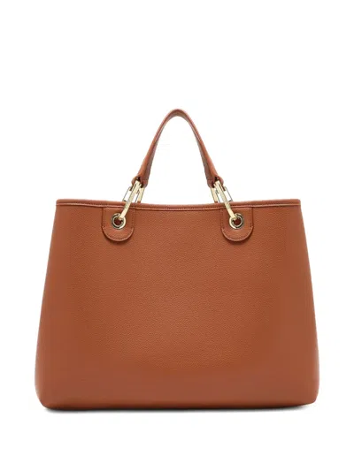 Emporio Armani Medium Top-handle Leather Tote Bag