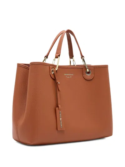 Emporio Armani Medium Top-handle Leather Tote Bag